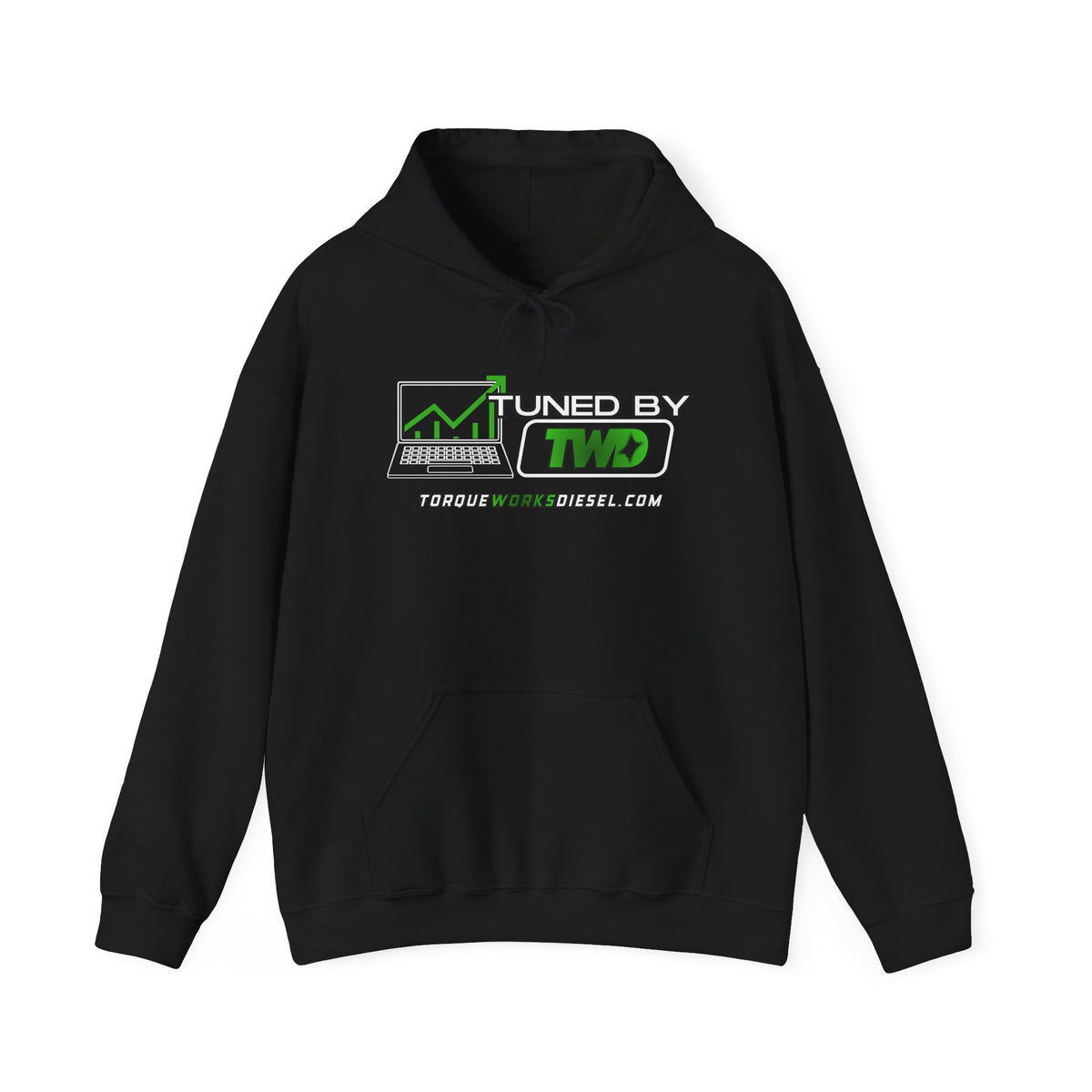 Tuned By TWD hoodie | Black Pullover